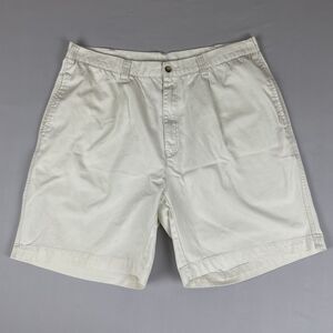 Siegfried & Company Casual Cotton Shorts Men's 38 Waist White Basic Normcore